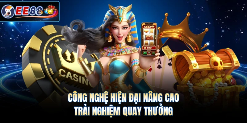 Công nghệ hiện đại nâng cao trải nghiệm quay thưởng